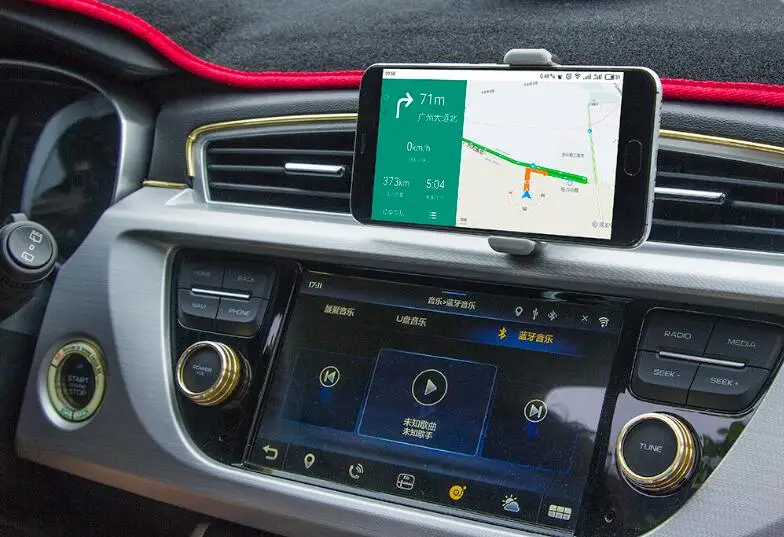 Universalhandyhalter Kunststoff 360 360-grad-drehung verstellbar Entlüfter Kfz-halterung Mobilen St