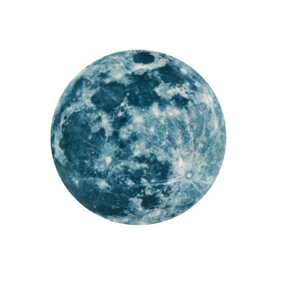 

20cm 3D Large Moon Fluorescent Wall Sticker Removable Glow In The Dark Sticker Home Decor Living Room Pegatinas #BZ
