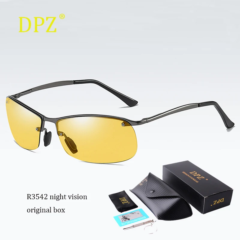 

2019 DPZ Luxury Polarized Photochromic Sunglasses night vision Mens Transition Driving rays Sun Glasses Male Driver gafas de sol