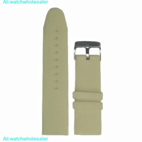 26mm High-grade Grey Silicone Jelly Rubber Men Watch Band Straps WB1063O26JB