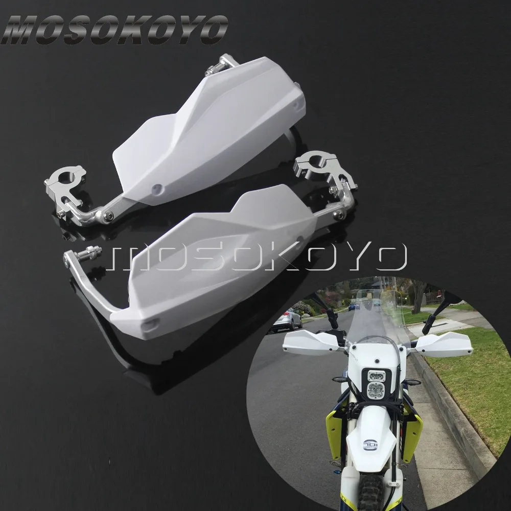 White Motocross 7/8" 1 1/8" Handguard for KTM EXC 300 Husqvarna TE300