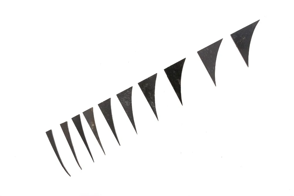 

black color Set of Real Mother Of Pearl Pre-cut Trapezoid Inlays for Custom Guitar also have white