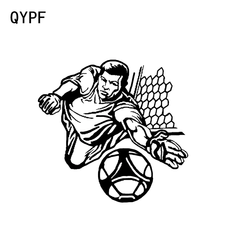 

QYPF 14.5*13.7CM Fashion Football Decor Car Reflective Sticker Vinyl Silhouette High Quality Accessories Motorcycle C16-0510