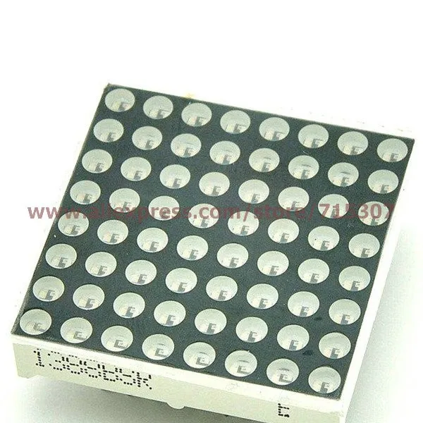 8x8 led matrix red CA 3.7mm 3.75mm diameter 38x38mm 16pin(2)