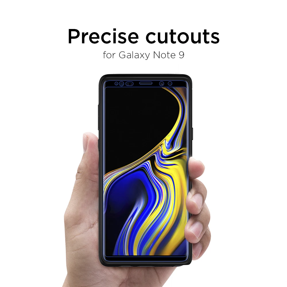 Цена 100% Оригинальный SPIGEN Glas. tR изогнутый HD экран протектор для samsung Galaxy Note 9