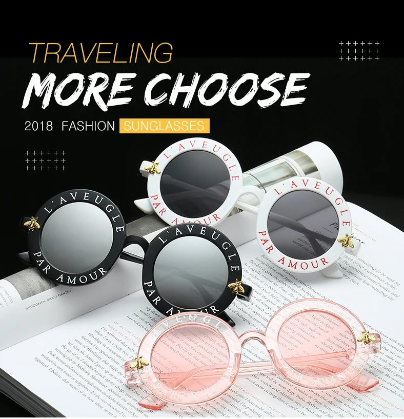 Новейшие Модные круглые солнцезащитные очки Для женщин Брендовая Дизайнерская обувь Винтаж градиентные оттенки солнцезащитные очки