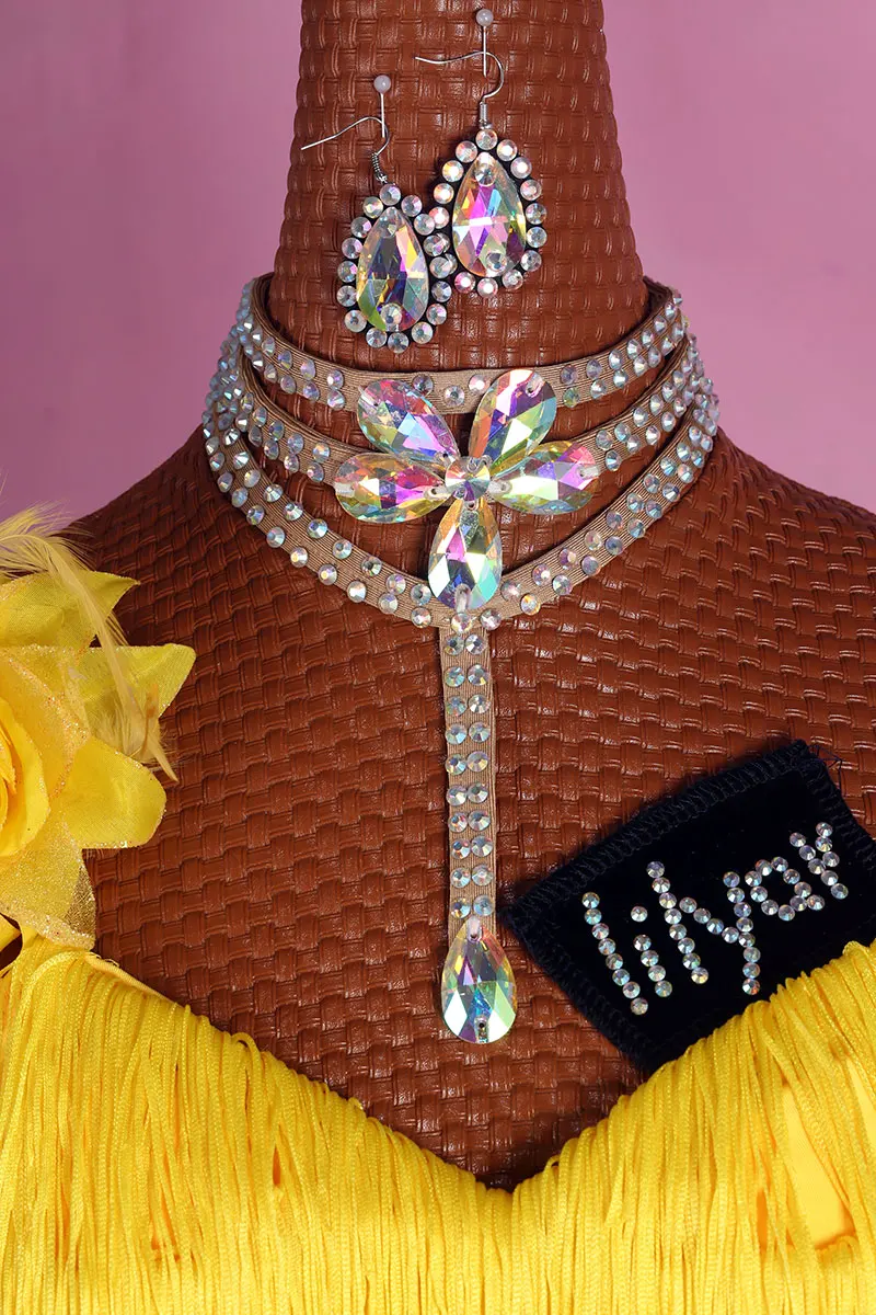 

Women Dance Accessories Stones Nacklace Girls Stage Necklace