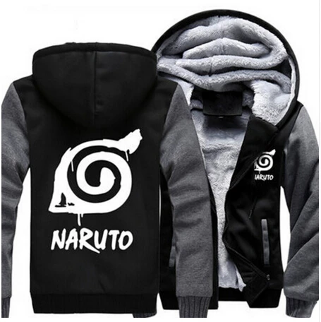 Naruto Anime Thicken Hoodie Coat Sweatshirts