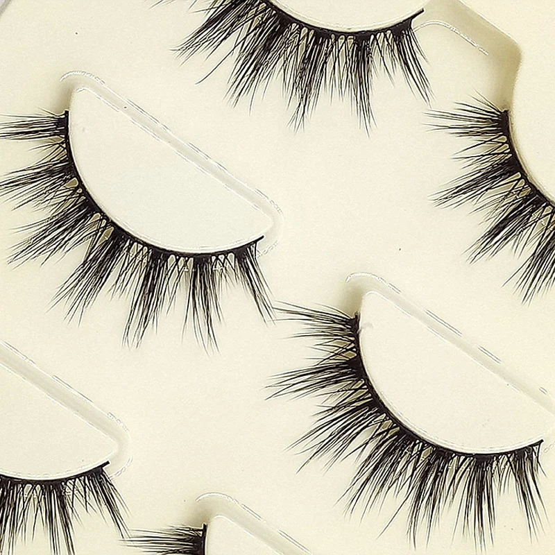 

3d Three-dimensional Multi-layer Black False Eyelashes Natural Cross Thick Winged Eye Lashes Fashion Ball Makeup Fake Eyelashes