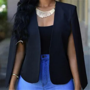 

Women's Fashion Slim Solid Suit Blazer Ladies Womens Fashion Coat Jacket Outwear Candy Color Black White Hot Sale New 2019
