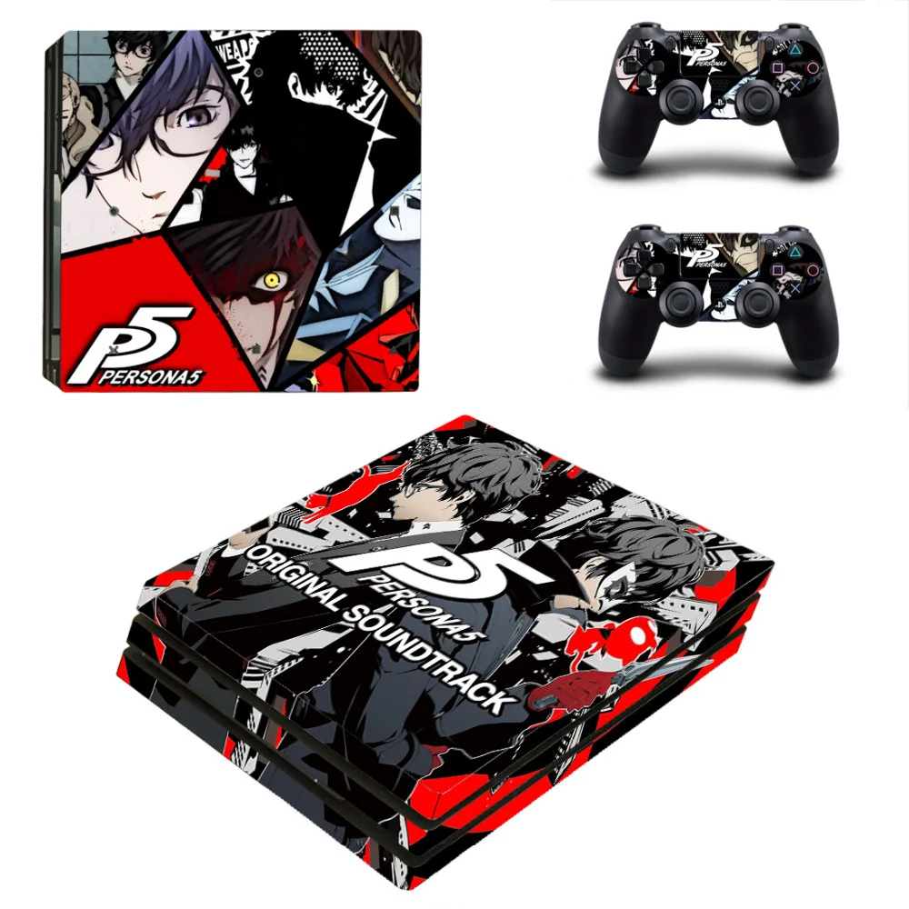 

Persona 5 P5 PS4 Pro Skin Sticker Decal for PlayStation 4 Console and 2 Controllers PS4 Pro Skin Sticker Vinyl