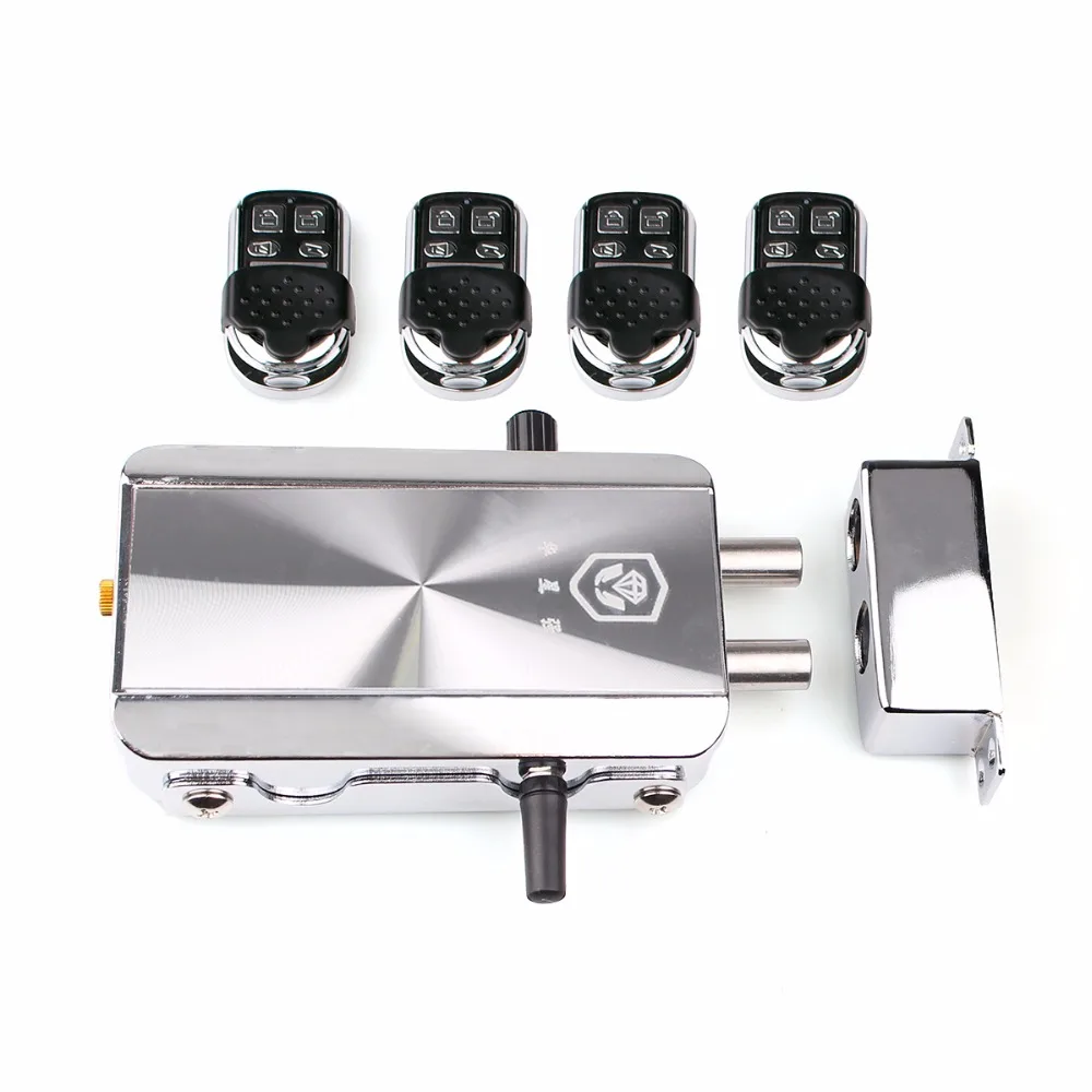 Wireless Door Lock Remote Control Electronic Anti theft Lock For Home