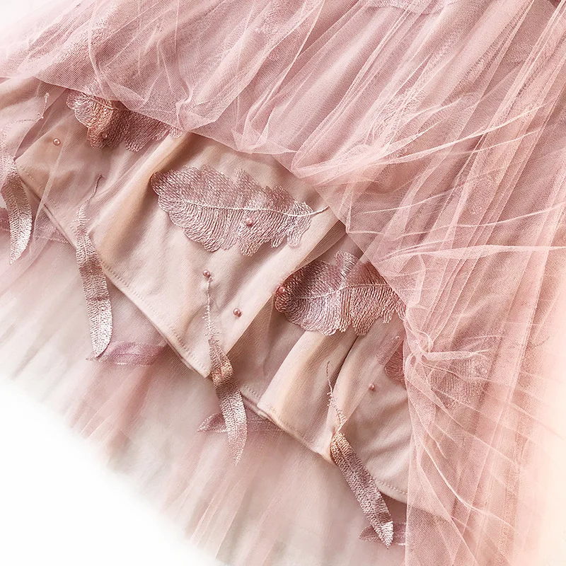 Wasteheart Pink Black Women Skirts Fashion Women High Waist Ball Gown A-Line Mid-Calf Skirt Mesh Clothing Pleated Long Skirts Wasteheart Pink Black Women Skirts Fashion Women High Waist Ball Gown A-Line Mid-Calf Skirt Mesh Clothing Pleated Long Skirts