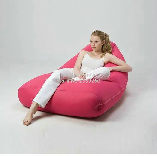 Крышка только без наполнителя-розовое уличное Кресло-мешок стул-хорошо для вашей шеи Поддержка внешнего и гостиной мебель сиденье