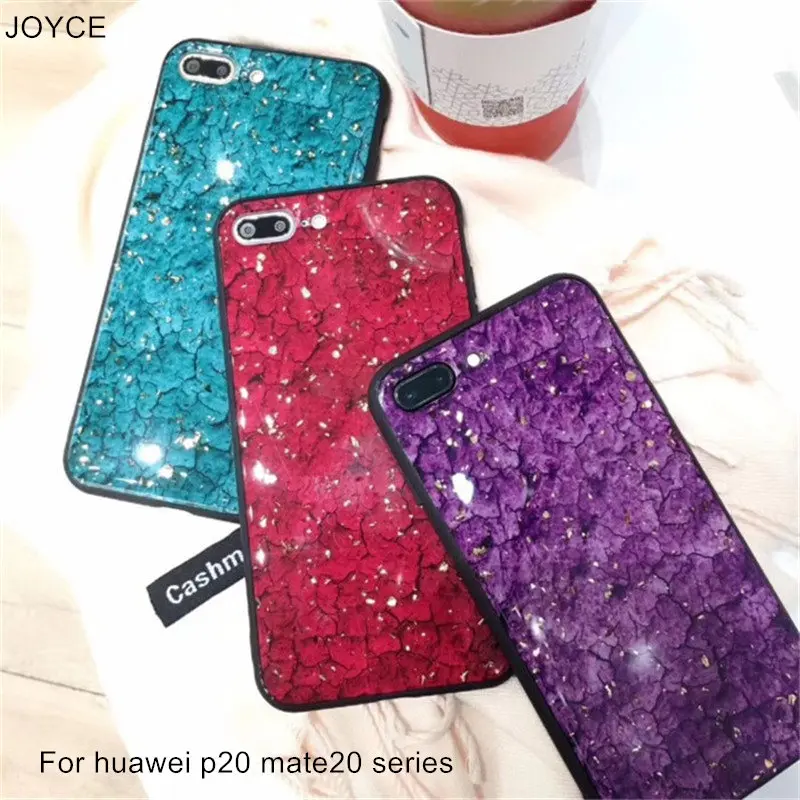 Чехлы для huawei p20 pro p20lite роскошный золотой фольгированный блестящий чехол под