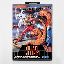 Alien storm 16 бит sega MD игровая карта с розничной коробкой для sega Mega Drive для Genesis