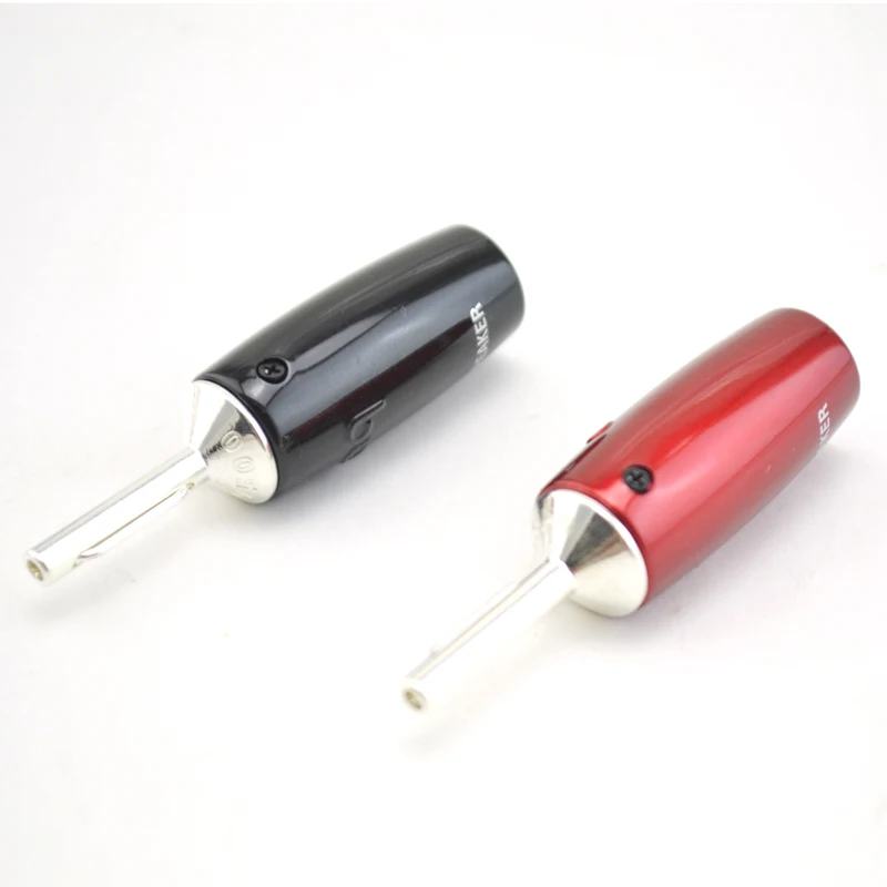 4 шт. банановые разъемы из чистой меди и серебра серия AQ 500|silver banana plugs|banana plug copperplug