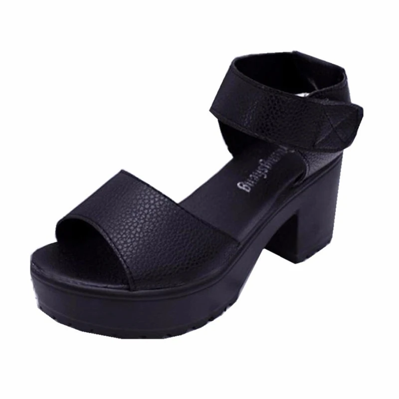 

sandals high heels Women Open Toe Peep Toe Platform High Heel Gladiator Sandals Chunky Shoes sandals femme 2018 O0525#30