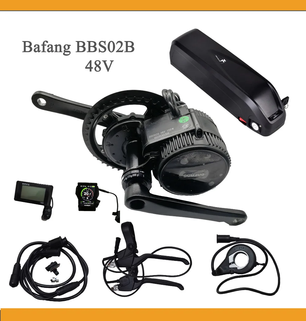 ЕС США нет налога! Bafang mid drive kit BBS02 48 в 500 Вт Электрический велосипед комплект
