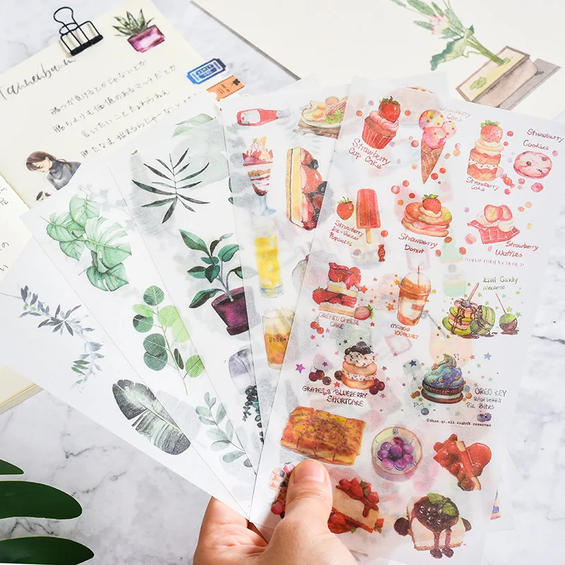 

3Pcs Sticker Cute Originality Sticker Kawaii Planner Sticky Stationery Material Escolar 2019 New School Supplies