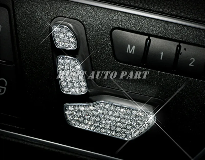 Горный хрусталь Стиль сиденье отрегулировать отделочное покрытие кнопки для Benz GLK X204 2008-2015