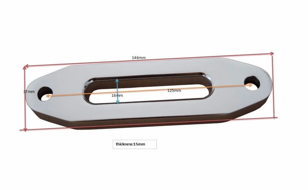 

4000lbs Silver Aluminum Hawse Fairlead,Synathetic Rope Fairlead,Hawse Fairlead for Steel Cable