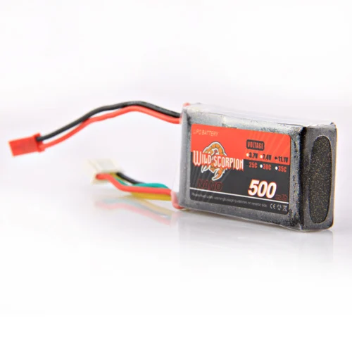 1 шт. Wild Scorpion11.1V 500MAH 25C 3s Высокая мощность lipo батарея для радиоуправляемого квадрокоптера дрона вертолета автомобиля самолета