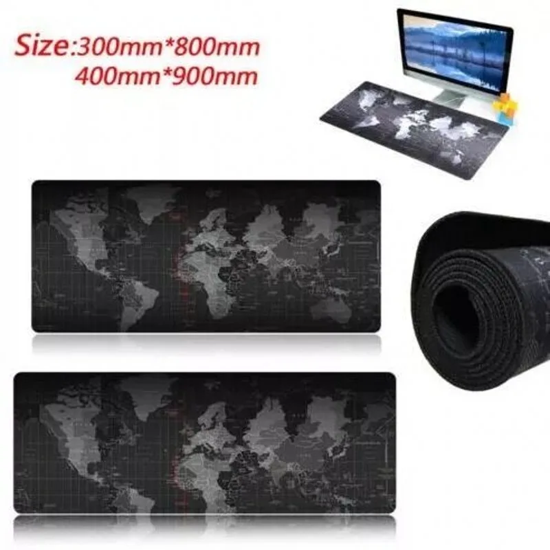 World Map Mouse Pad Large Speed Gaming Extended Mousepad Non Slip
