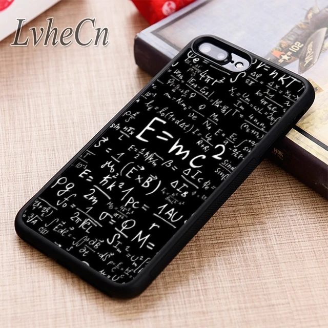 Чехол для телефона LvheCn с математическим теоретическим рисунком E = MC2 iPhone 5 6 6s 7 8 plus