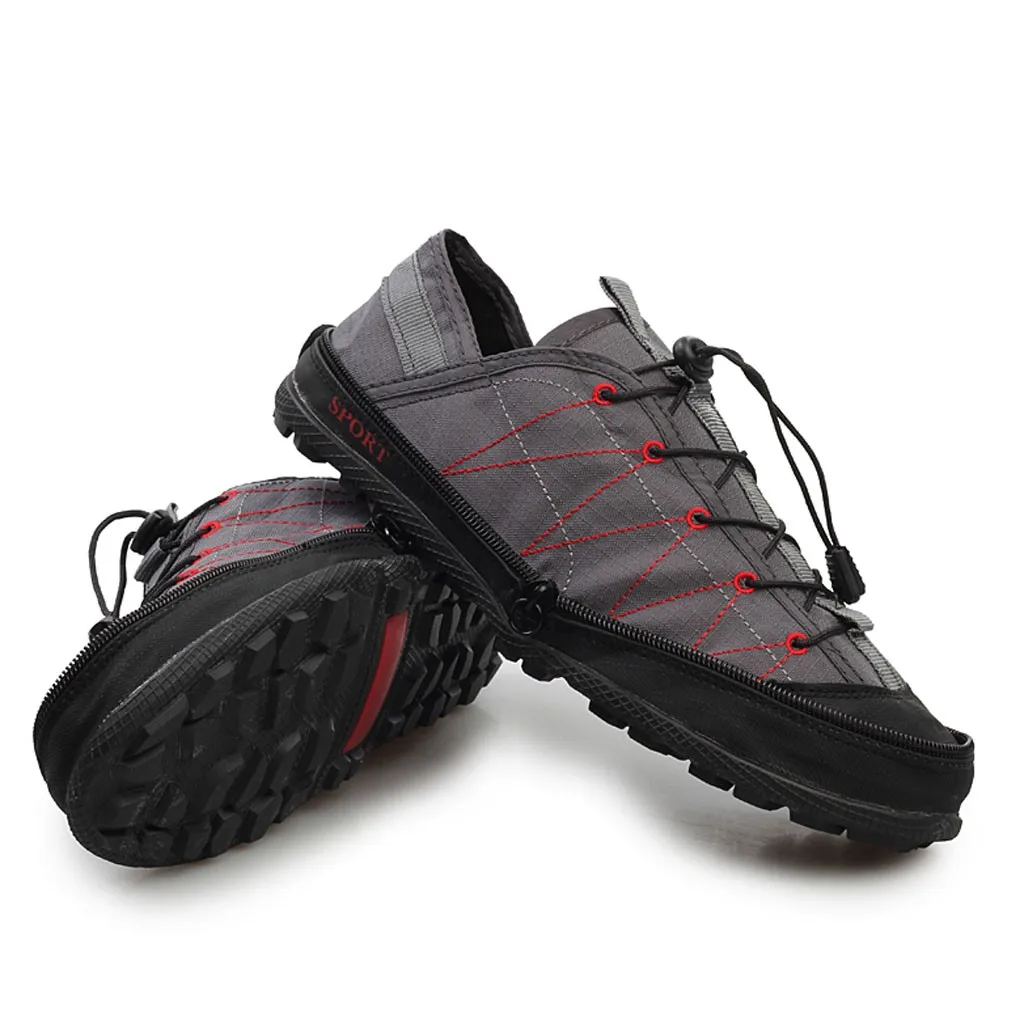 

SAGACE 2019 Fashion New Shoes For Couple's Canvas Convenient Folding Wading Hiking Travel Quick-Drying Shoes Zapatos Hombre J13