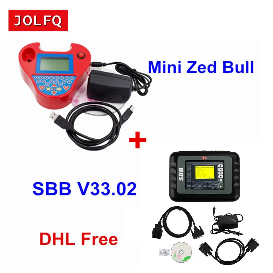 Полный комплект программатора ключа SBB Silca + Mini Zed Bull V33.02 V508 Smart ZedBull Auto Key Pro