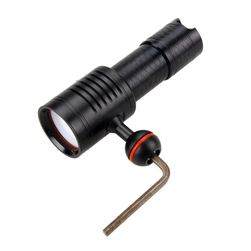 Photography Video Diving 10000Lm 4x White+2x Red LED Scuba Dive Flashlight Light 