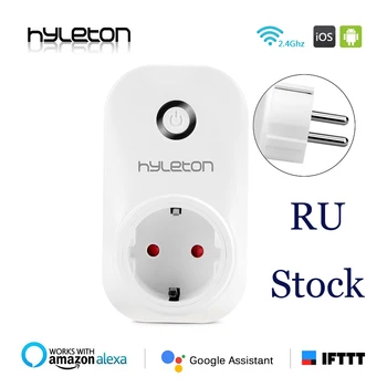 

Hyleton smart plug wifi socket remote control switch 10A Support 2.4GHz Wifi plug Networks Electrical EU/US/AU/UK Power Switch