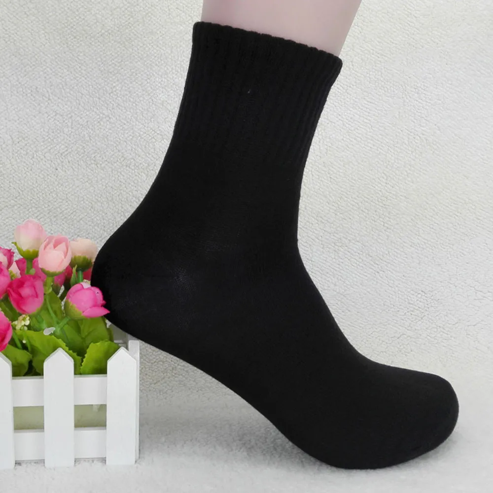 

Sunfree High Quality Mens Business Cotton Socks Casual Gray Black White Socks Elastic Comfortable Breathable Socks 45P