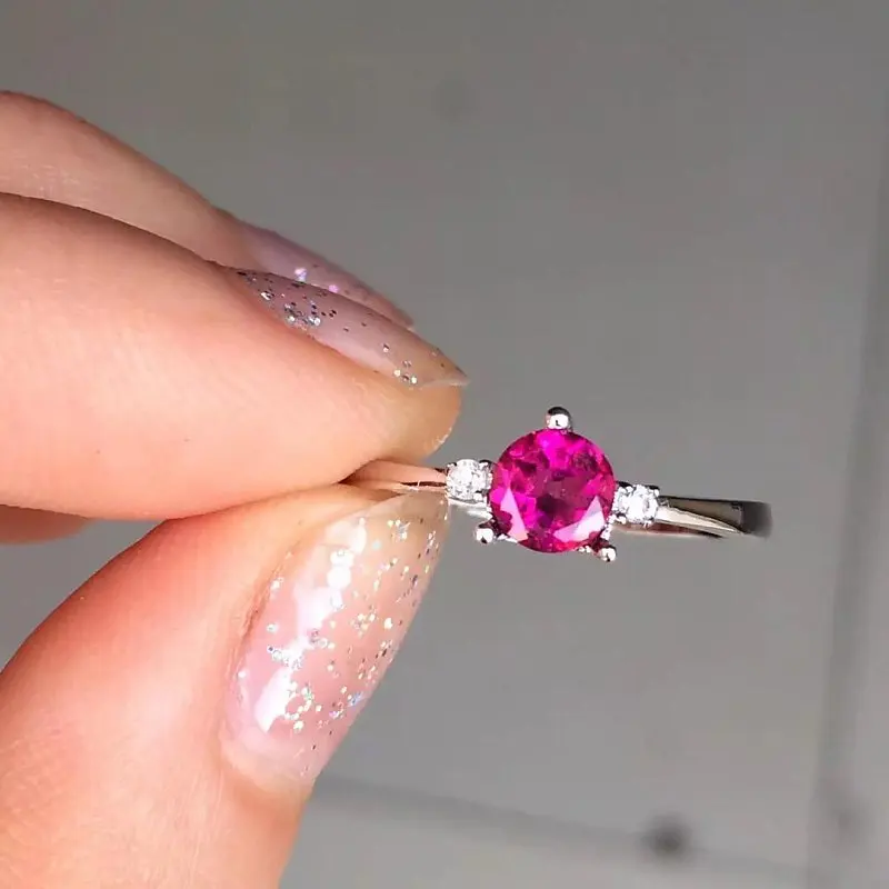

Anillos Qi Xuan_Trendy Jewelry_Tourmaline Stone Elegant Woman Rings_S925 Solid Sliver Fashion Rings_Manufacturer Directly Sales