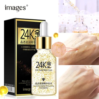 

IMAGES 24K Gold Nourish Serum Face Care Essence Anti-aging Anti Wrinkles Essence hyaluronic acid Lifting Firming gel
