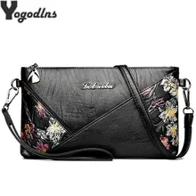 Женская роскошная дизайнерская сумка с цветочным принтом из искусственной кожи, черная сумка на плечо, мини сумка через плечо, женская сумка-клатч