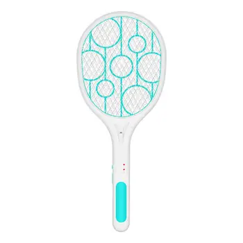 

Electric Fly Swatter with USB Rechargeable High Volt Mosquito Zapper and Bright Led Light and Safe to Touch Mesh Net Indoor