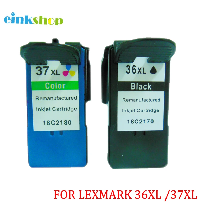 Einkshop 36xl 37xl для Lexmark 36 37 картриджи с чернилами X3650 X4650 X5650 X5650es X6650 X6675 Z2420 принтер|ink