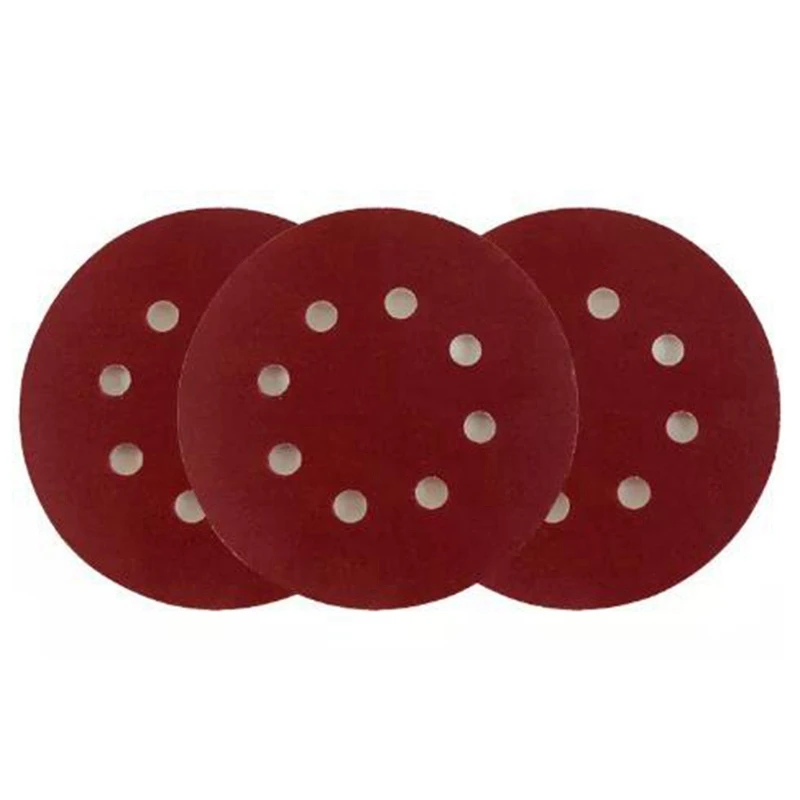 

TOP 100 Pcs 125 Mm 5 inch Abrasive Sandpaper Sanding Disc Hook & Loop Sand Paper Grits 240 For Sander Power Tools Accessories