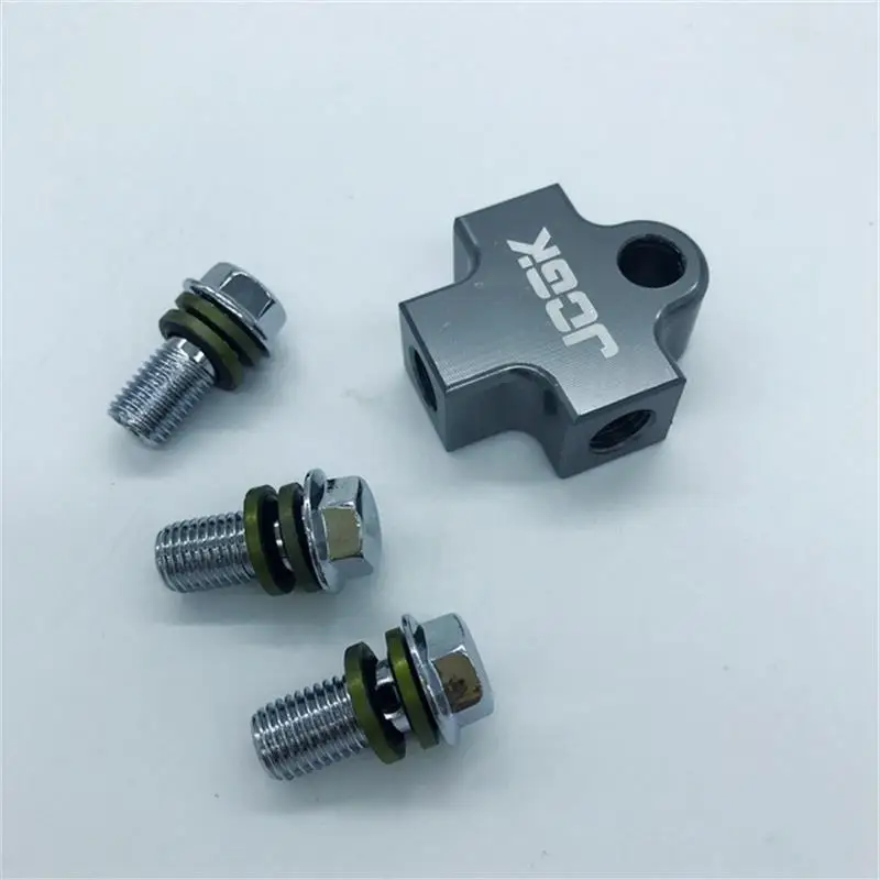 

Universal Modified Motorcycle Hydraulic Brake Hose Line CNC Pipe Tee Connector Tee Coupling Tee Fitting 3way Adapter