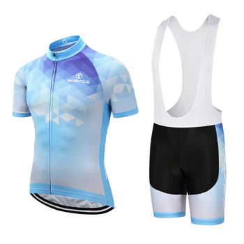 

0512019 team New pro JERSEY 12D bike shorts set Ropa Ciclismo MENS BLUE summer quick dry CYCLING jersey Maillot pants wear