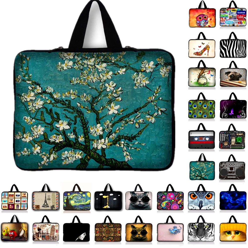 Van Gogh Portable font b Ultrabook b font Soft Sleeve Laptop Bag Case Cover for MacBook