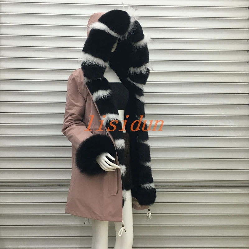 DoublureParkerEt Manteau Nouveau Cheveux 2018 FemmesLongue Fourrure FourrureManteauRobeVêtements Lapin De Loutre Renard AL4j5R3