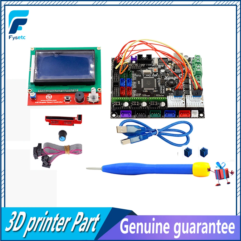 

Gen L v1.0 Integrated Mainboard Gen-L V1.0 Board Fit Ramps1.4/Mega2560 R3 +12864 LCD + 2pcs TMC2130 V1.1 SPI