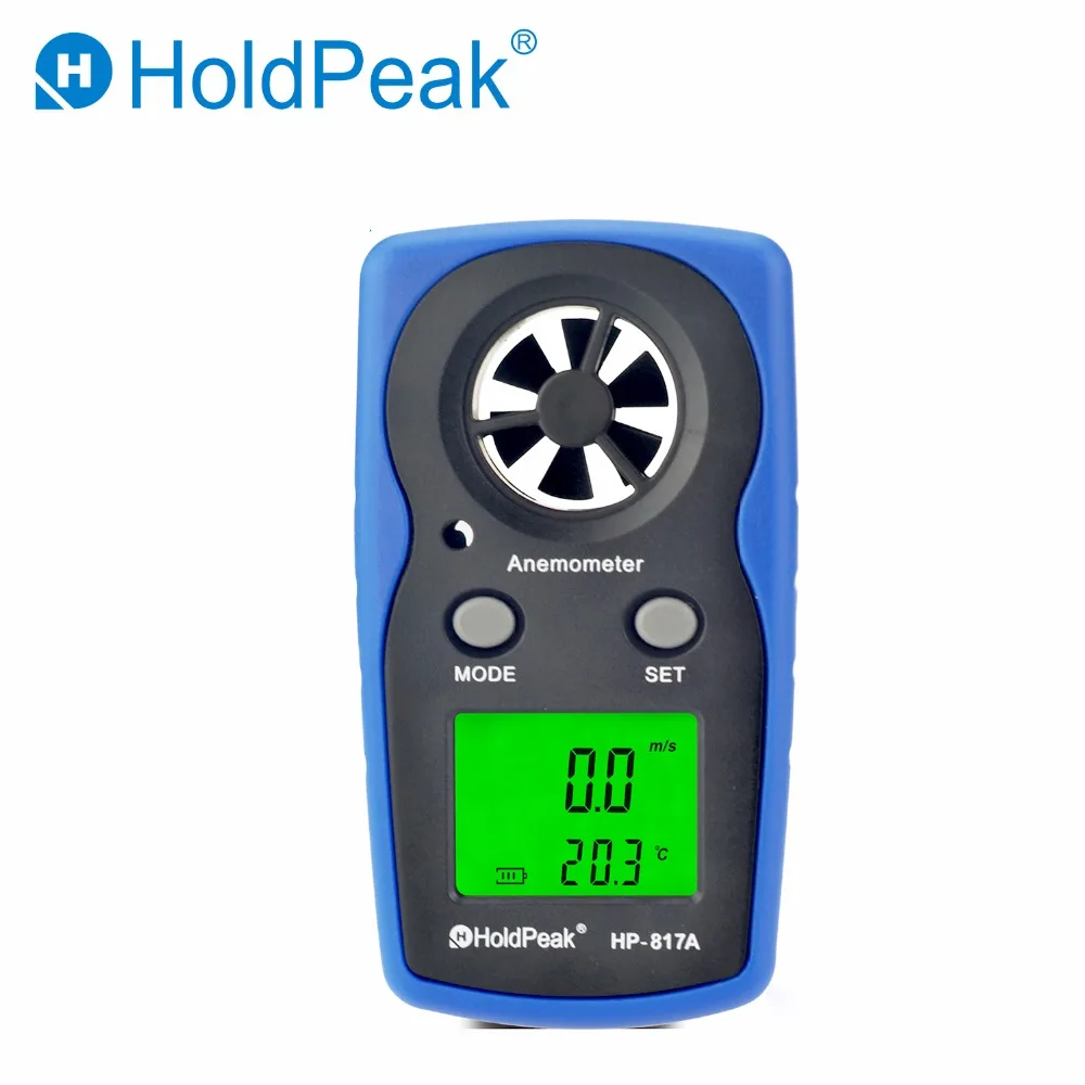 

HoldPeak HP-817A Anemometro Digital Anemometer Wind Speed Measurement Wind Device Handheld with Carry Bag