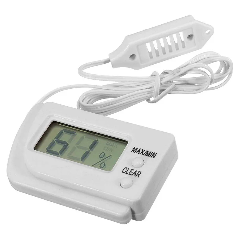 

1pcs White Mini LCD Digital Egg Incubator Thermometer Hygrometer Remote Meter Wholesale
