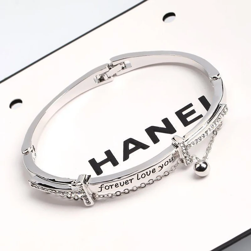 Bangles Stainless Steel Bracelets Woman Jewelery Forever Love You Bangle Fashion For 2020 | Украшения и аксессуары