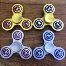 Roulement Спиннер треугольный пятиконечная звезда Капитан Америка Meatal сплав Непоседа EDC СДВГ вращение металлические Спиннеры Новинка игрушка