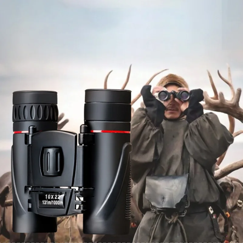 

10x22 Hunting Pocket Binoculars HD Binoculars Professional High Quality Telescope Zoom Vision